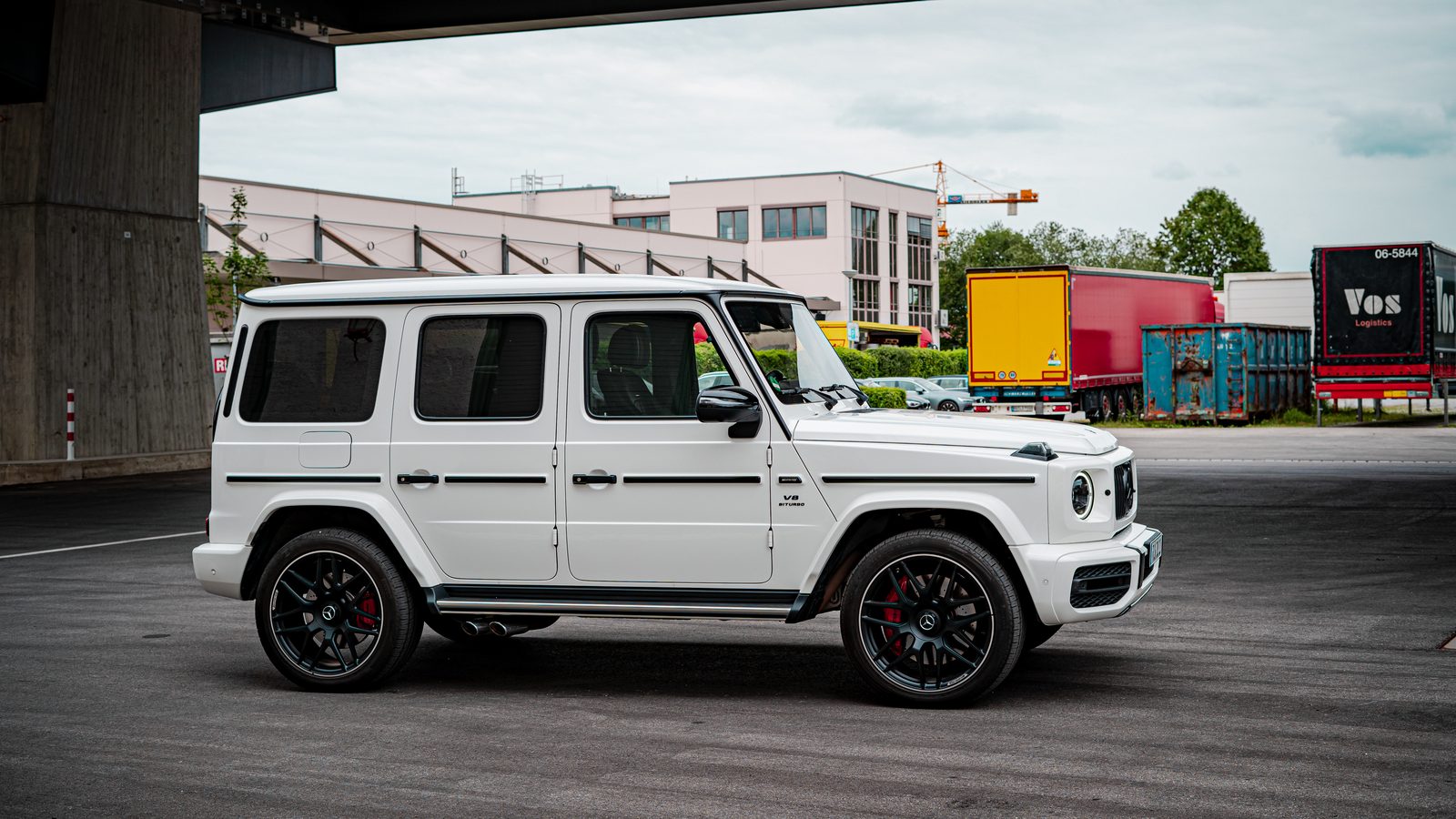 Mercedes-AMG G63 aus der Flotte von Diamond Cars in der Seitenansicht